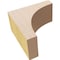 Ekena Millwork 2"W x 4"D x 4"H Classic Stockport Rough Cedar Woodgrain TimberThane Corbel, Primed Tan CORUR02X04X04STORCPR - alternate 6